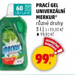 Penny Market MERKUR Prací gel univerzální nabídka
