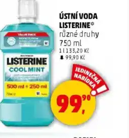 Penny Market LISTERINE ústní voda nabídka