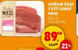 Penny Market Vepřové řízky z kýty Dobré maso nabídka