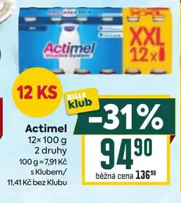 Billa Actimel nabídka