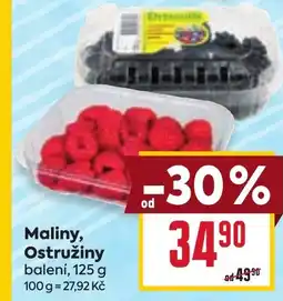 Billa Maliny, Ostružiny nabídka