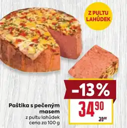 Billa Paštika s pečeným masem nabídka