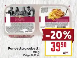 Billa Pancetta a cubetti nabídka
