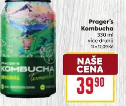 Billa Prager's Kombucha nabídka