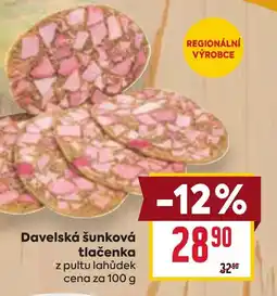 Billa Davelská šunková tlačenka nabídka