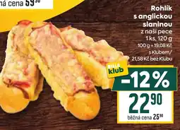 Billa Rohlík s anglickou slaninou nabídka