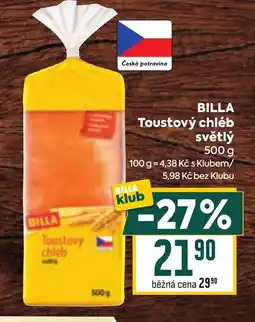 Billa BILLA Toustový chléb světlý nabídka