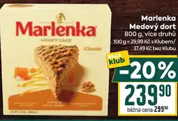 Billa Marlenka Medový dort nabídka