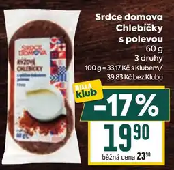 Billa Srdce domova Chlebíčky s polevou nabídka