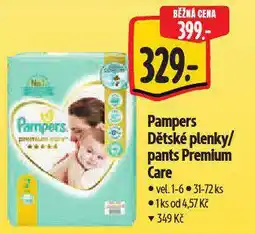 Albert Pampers dětské plenky nabídka
