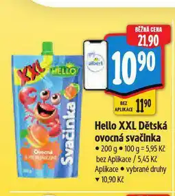 Albert Hello xxl dětská ovocná svačinka nabídka