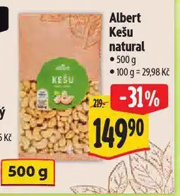 Albert Kešu natural nabídka
