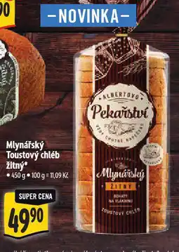Albert Mlynářský toustový chléb žitný nabídka