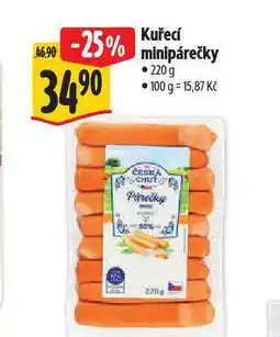 Albert Kuřecí minipárečky nabídka