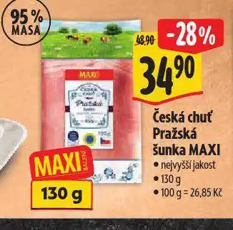 Albert Česká chut! přažská šunka maxi nabídka