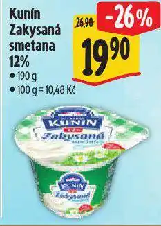 Albert Kunín zakysaná smetana 12% nabídka