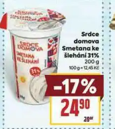 Billa Smetana ke šlehání 31% nabídka