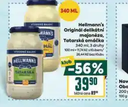 Billa Hellmann´s tatarská omáčka, majonéza nabídka