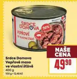 Billa Vepřové maso ve vlastní šťávě nabídka