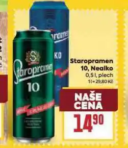 Billa Pivo staropramen 10 nabídka