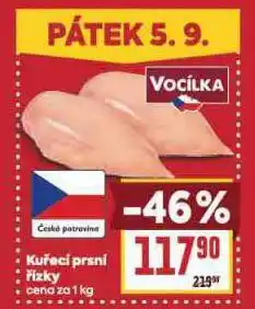Billa Kuřecí prsní řízky nabídka