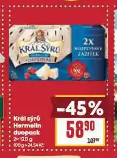 Billa Král sýrů hermelín nabídka