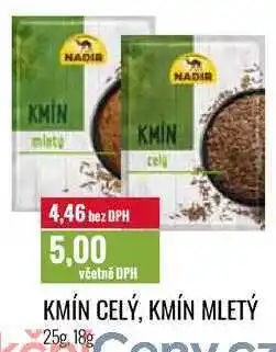 Ratio KMÍN CELÝ, KMÍN MLETÝ 25g, 18g nabídka