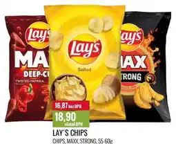 Ratio LAY'S CHIPS 55-60g nabídka