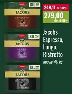 Ratio Jacobs Espresso, Lungo, Ristretto kapsle 40 ks nabídka