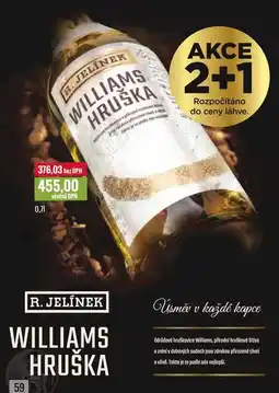 Ratio R. JELÍNEK WILLIAMS HRUŠKA 0,7l nabídka