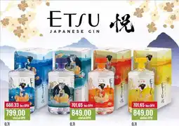 Ratio ETSU JAPANESE GIN 0,7l nabídka