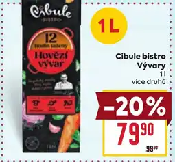 Billa Cibule bistro Vývary nabídka