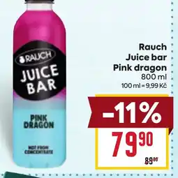 Billa Rauch Juice bar Pink dragon nabídka