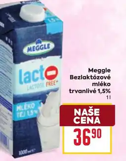 Billa Meggle Bezlaktózové mléko trvanlivé 1,5% nabídka