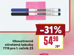 Billa Oboustranně stíratelná tabulka 7719 pro 1. ročník ZŠ nabídka