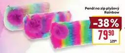 Billa Penál na zip plyšový Rainbow nabídka