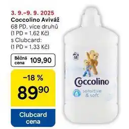 Tesco Coccolino Aviváž, 68 PD nabídka