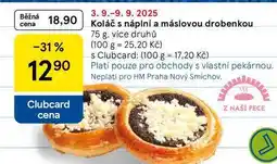 Tesco Koláč s náplní a máslovou drobenkou, 75 g, více druhů nabídka
