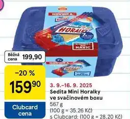Tesco Sedita Mini Horalky ve svačinovém boxu, 567 g nabídka