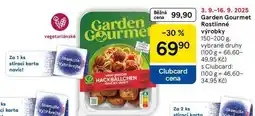 Tesco Garden Gourmet Rostlinné výrobky, 150-200 g nabídka