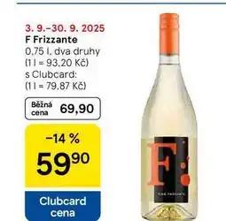 Tesco F Frizzante, 0,75 l, dva druhy nabídka