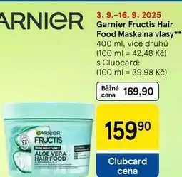 Tesco Garnier Fructis Hair Food Maska na vlasy, 400 ml, více druhů nabídka