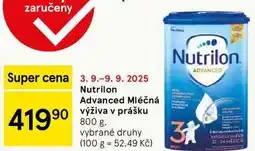 Tesco Nutrilon Advanced Mléčná výživa v prášku, 800 g nabídka