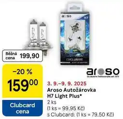 Tesco Aroso Autožárovka H7 Light Plus, 2 ks nabídka