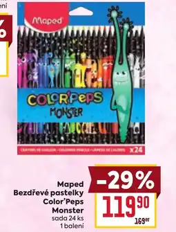 Billa Maped Bezdřevé pastelky Color'Peps Monster nabídka