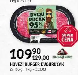Terno HOVĚZÍ BURGER DVOURUČÁK 2x165 g nabídka