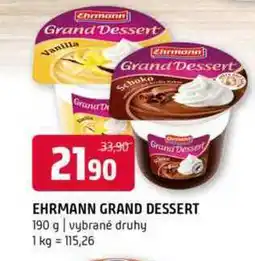 Terno EHRMANN GRAND DESSERT 190 g nabídka