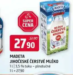 Terno MADETA JIHOČESKÉ ČERSTVÉ MLÉKO 1 l nabídka