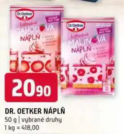 Terno DR. OETKER NÁPLŇ 50 g nabídka