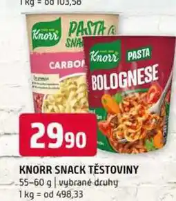 Terno KNORR SNACK TĚSTOVINY 55-60 g nabídka